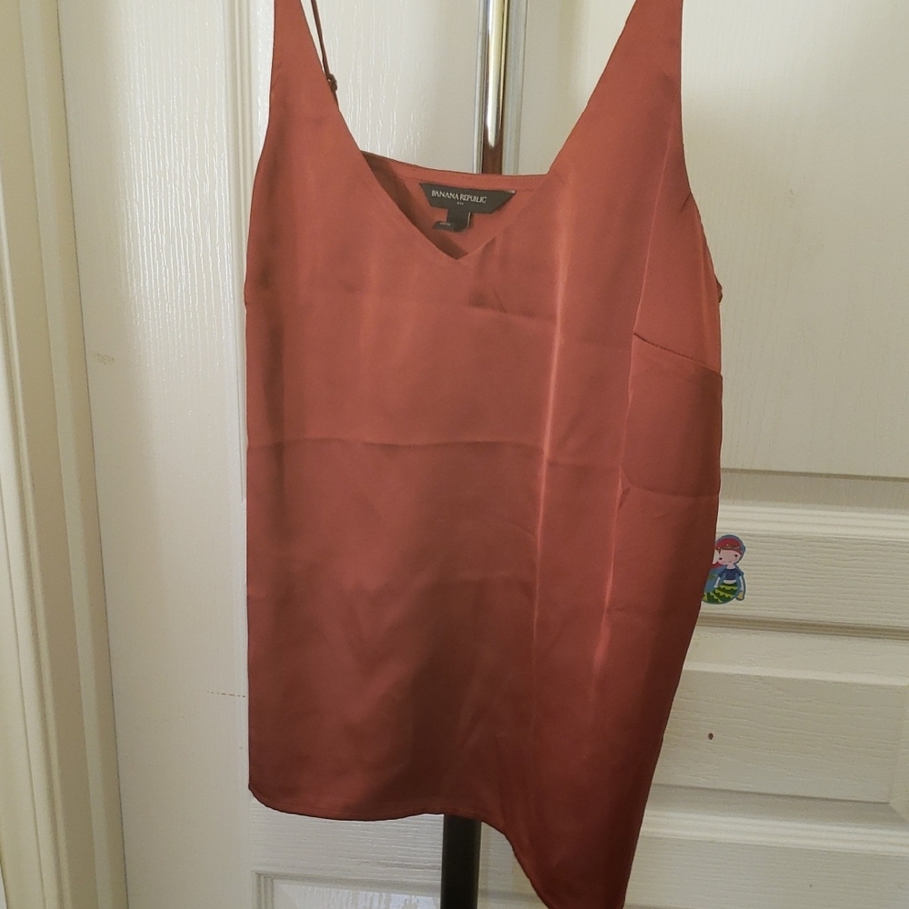 Banana Republic Copper Satin Top